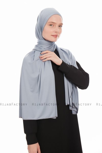Farah - Indigo Jersey Hijab