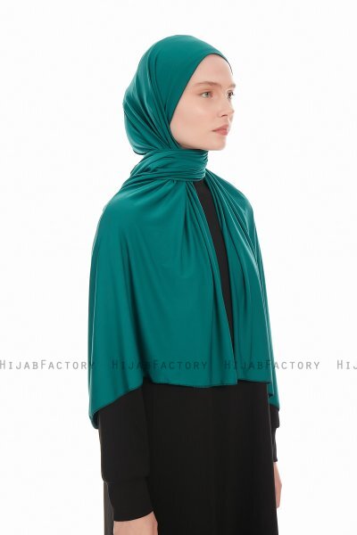 Farah - Donkergroen Jersey Hijab