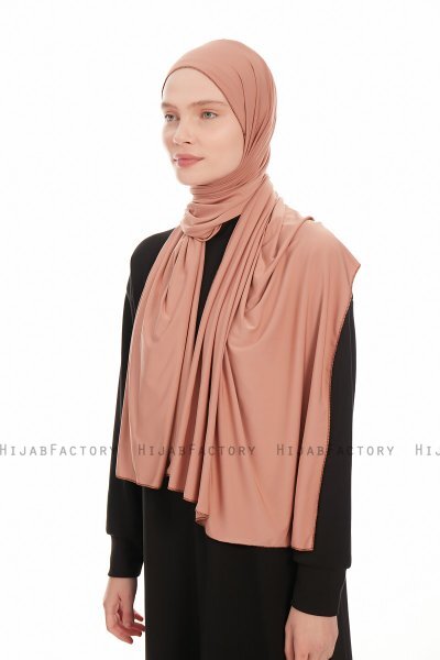 Farah - Cocoa Jersey Hijab