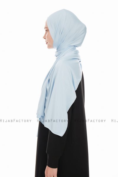 Farah - Lichtblauw Jersey Hijab
