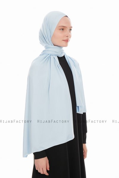 Farah - Lichtblauw Jersey Hijab
