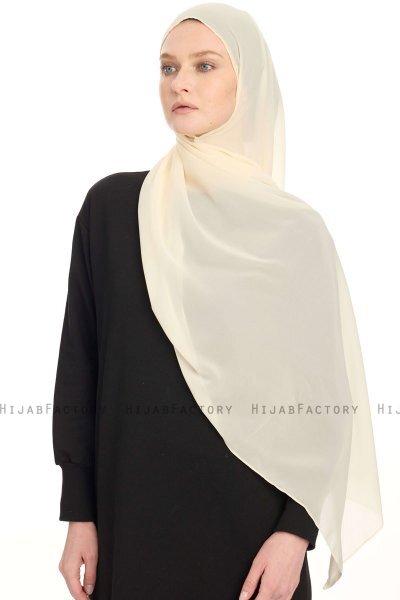 Chiffon Hijab - Licht Beige