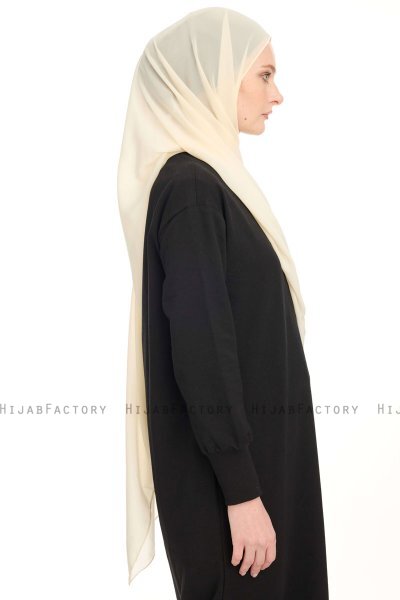 Chiffon Hijab - Licht Beige