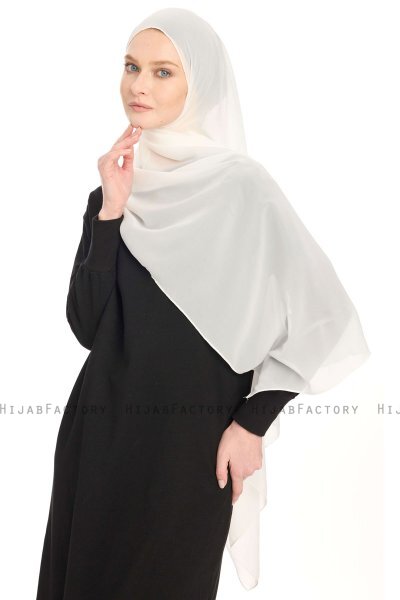Chiffon Hijab - Creme