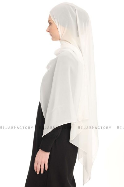 Chiffon Hijab - Creme
