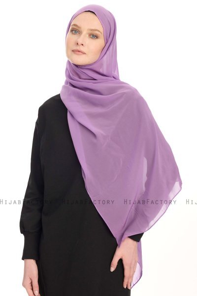 Chiffon Hijab - Lichtpaars
