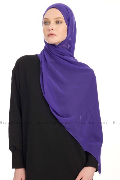 Chiffon Hijab - Purper