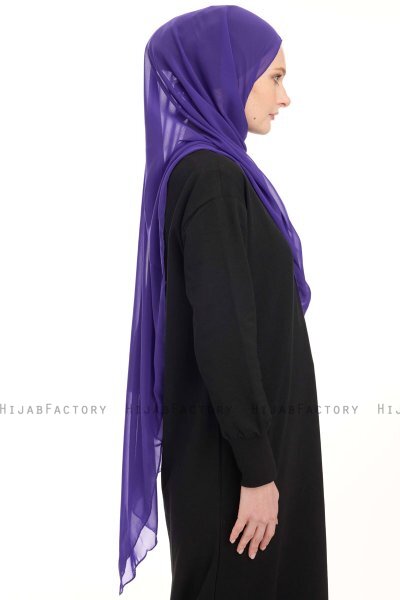 Chiffon Hijab - Purper