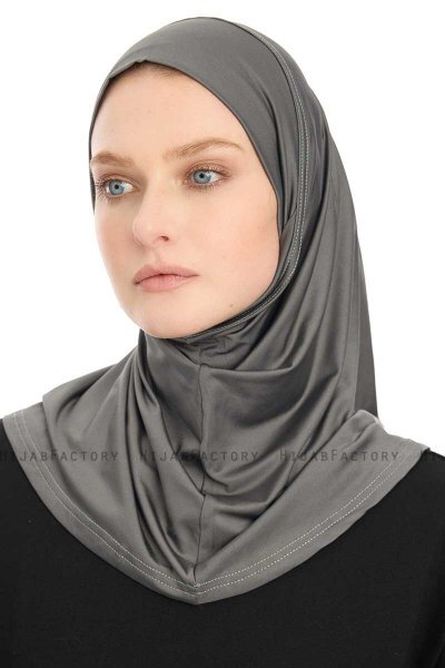 Yazmin - Donker Grijs Amira Hijab Ready To Wear
