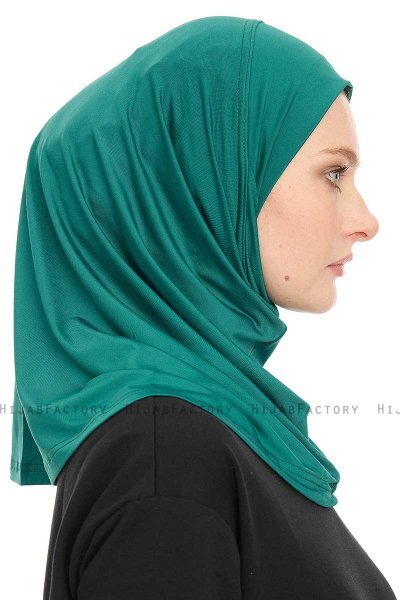 Yazmin - Donkergroen Amira Hijab Ready To Wear