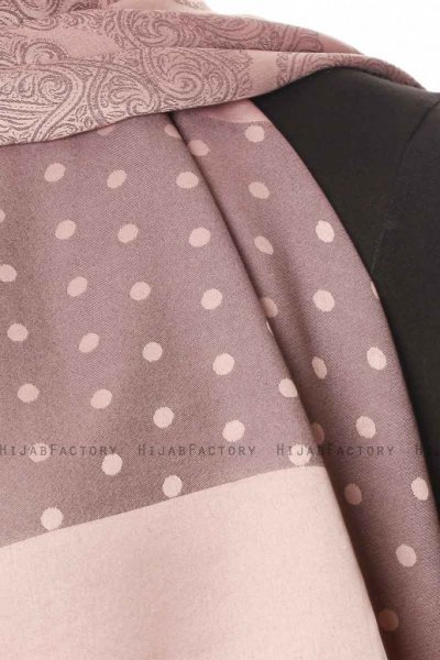 Alev - Oudroze Gedessineerde Hijab