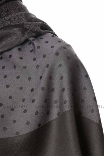 Alev - Zwart Gedessineerde Hijab