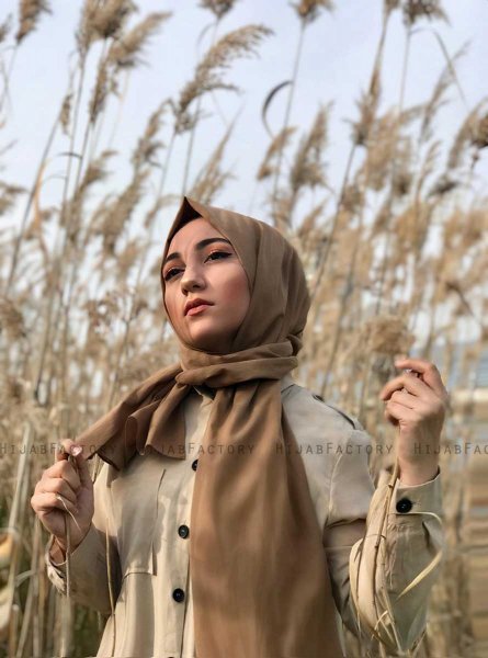 Alida - Camel Katoenen Hijab - Mirach