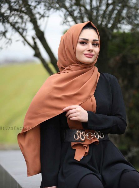 Alida - Kaneel Katoenen Hijab - Mirach
