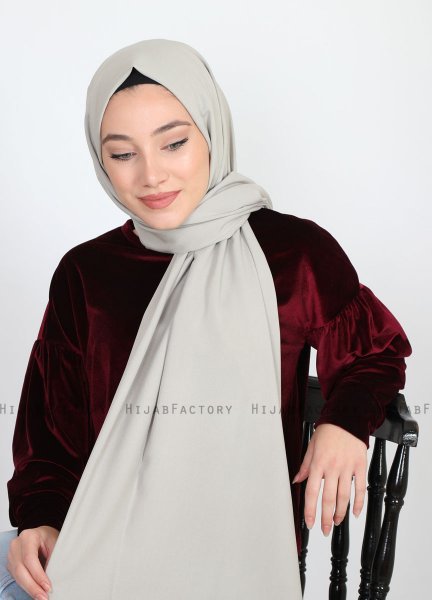 Alida - Taupe Katoenen Hijab - Mirach