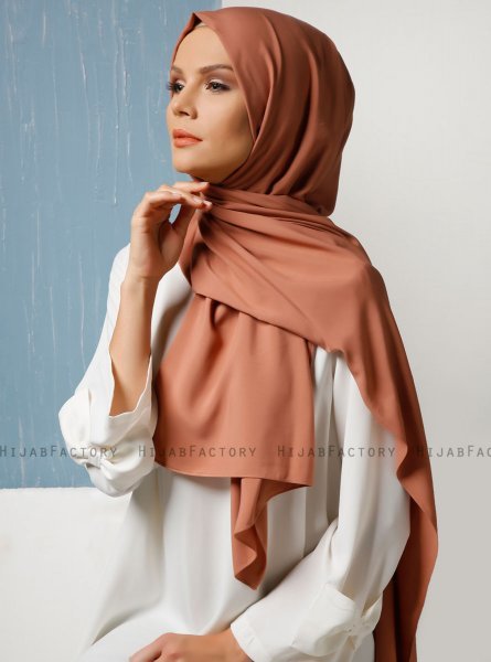 Alida - Terracotta Katoenen Hijab - Mirach