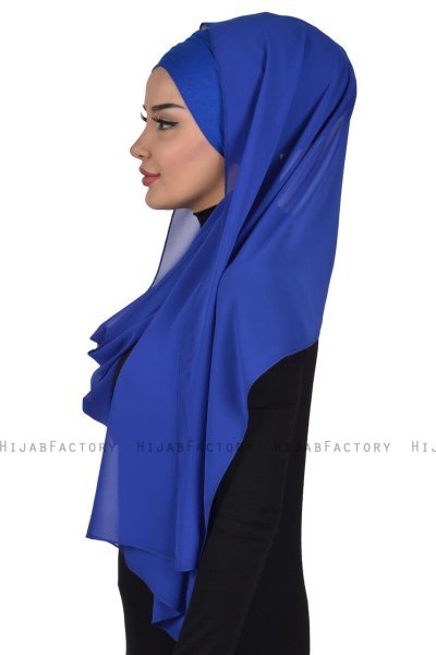 Alva - Blauw Praktisch Hijab & Onderkapje