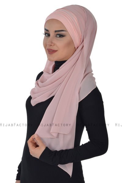 Alva - Oudroze Praktisch Hijab & Onderkapje