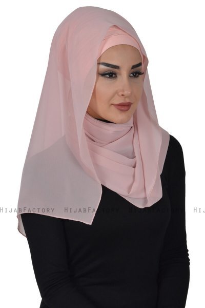 Alva - Oudroze Praktisch Hijab & Onderkapje