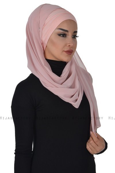Alva - Oudroze Praktisch Hijab & Onderkapje