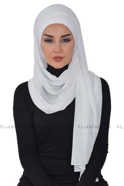 Alva - Wit Praktisch Hijab & Onderkapje