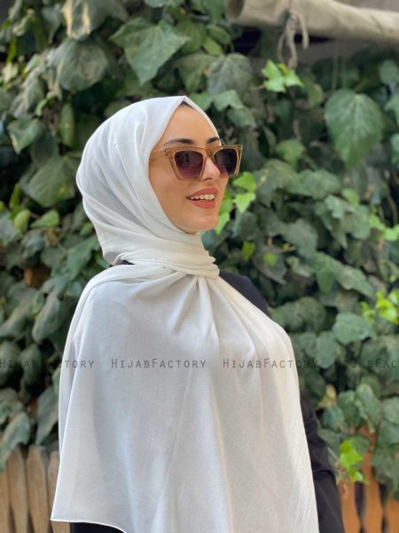 Alvina - Wit Jazz Hijab - Mirach