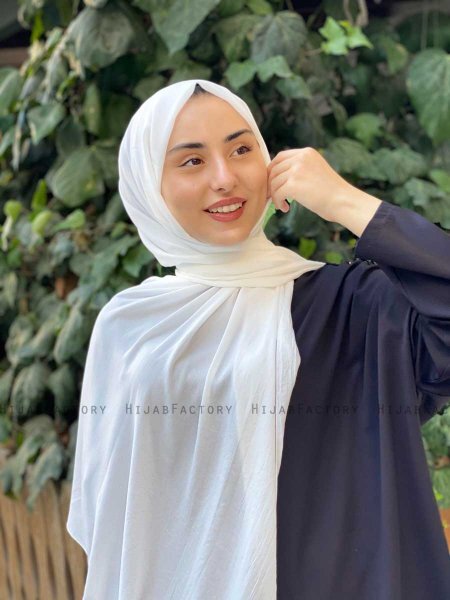 Alvina - Wit Jazz Hijab - Mirach