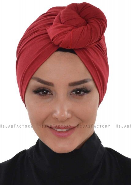 Amy - Bordeaux Katoen Turban - Ayse Turban