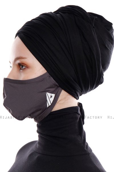 Asli - Anthracite Sport Gezichtsmasker / Gezichtsbedekking