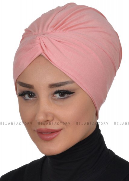 Astrid - Oudroze Katoen Turban - Ayse Turban