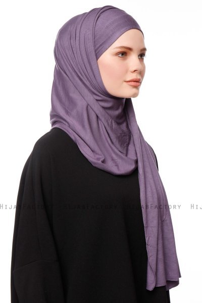 Asya - Purper Praktisch Viscose Hijab