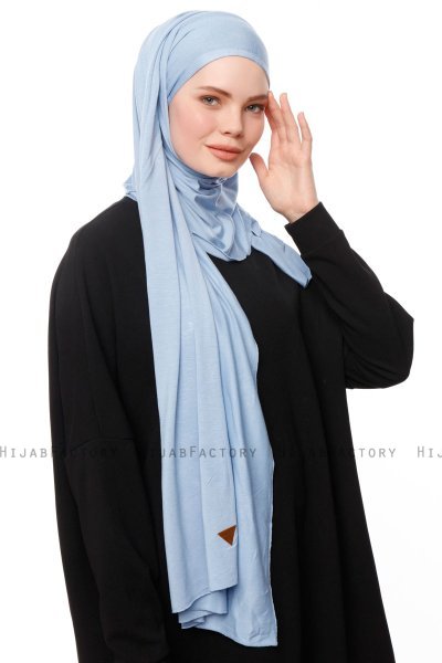 Asya - Lichtblauw Praktisch Viscose Hijab