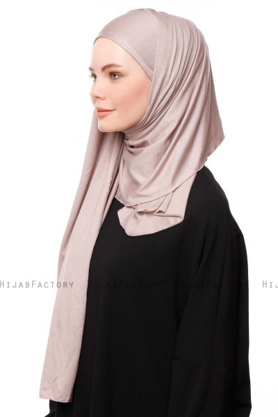 Asya - Steen Grijs Praktisch Viscose Hijab
