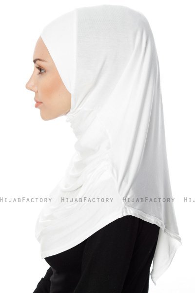 Ava - Creme Al Amira One-Piece Hijab - Ecardin