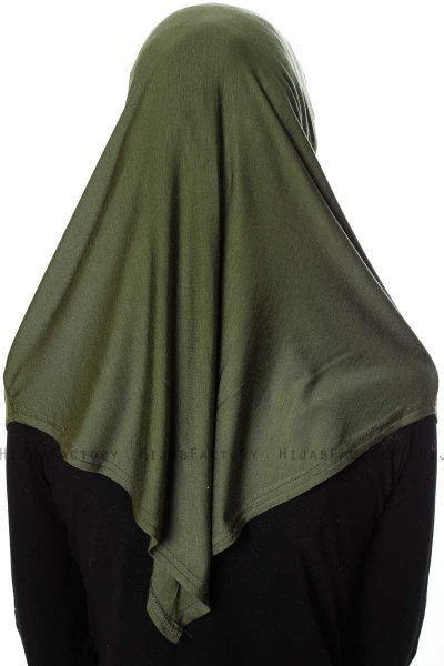 Ava - Khaki Al Amira One-Piece Hijab - Ecardin