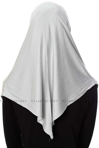 Ava - Lichtgrijs Al Amira One-Piece Hijab - Ecardin