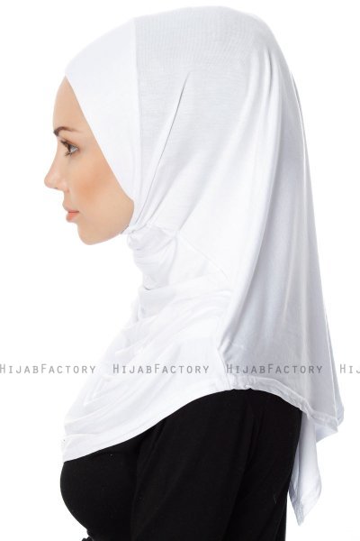 Ava - Wit Al Amira One-Piece Hijab - Ecardin