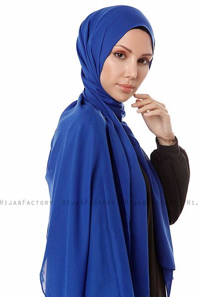Ayla - Blauw Chiffon Hijab