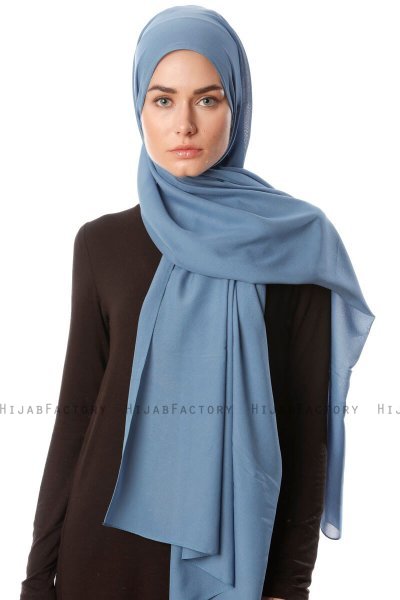 Ayla - Indigo Chiffon Hijab