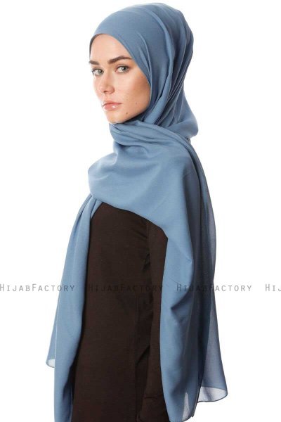 Ayla - Indigo Chiffon Hijab