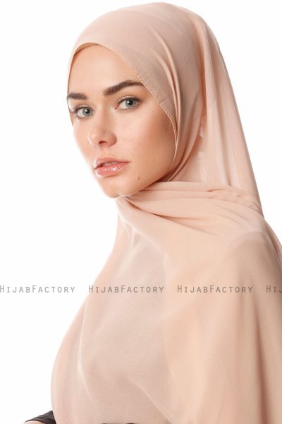 Ayla - Lichtbruin Chiffon Hijab