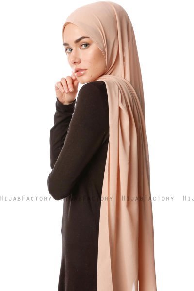 Ayla - Lichtbruin Chiffon Hijab