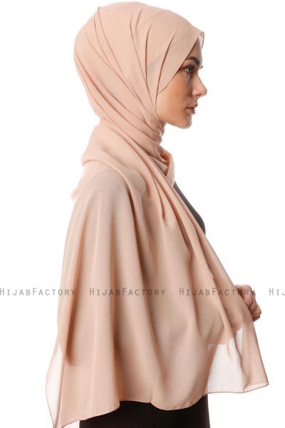 Ayla - Lichtbruin Chiffon Hijab