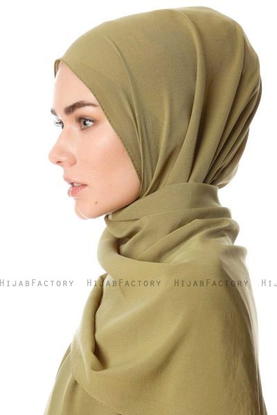Ayla - Olijfgroen Chiffon Hijab