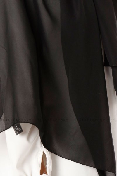 Ayla - Zwart Chiffon Hijab
