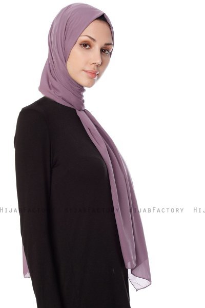 Ayla - Violet Chiffon Hijab