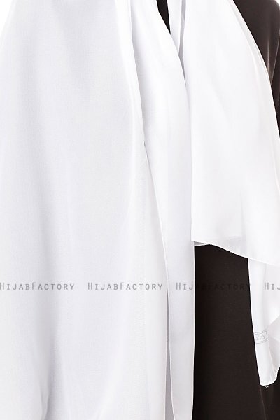 Ayla - Wit Chiffon Hijab