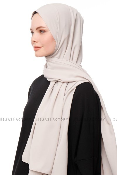 Aylin - Steen Grijs Medine Silk Hijab - Gülsoy
