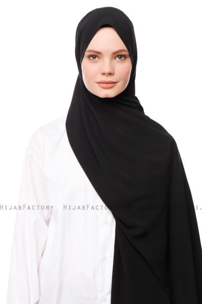 Aylin - Zwart Medine Silk Hijab - Gülsoy