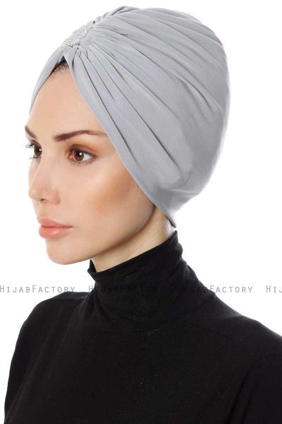 Aynur - Lichtgrijs Turban